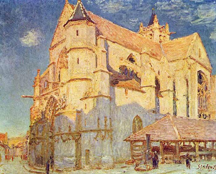 Kirche von Moret, Alfred Sisley